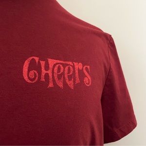 🍻🥂😊✨ Cheers Red celebration t shirt short sleeve tee